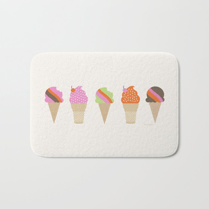 i love ice cream Bath Mat Gallery Image 1