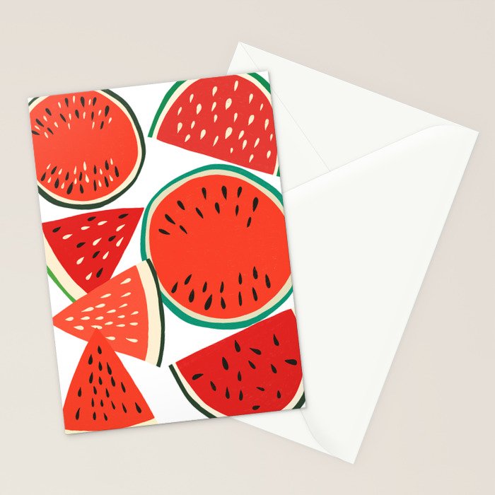 Sliced Watermelon Stationery Card Gallery Image 2