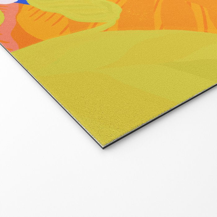 tropical toucan, orange Welcome Mat Gallery Image 2