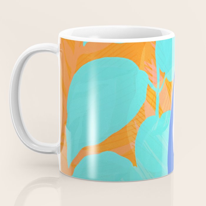 tropical toucan, orange Coffee Mug Gallery Image 3