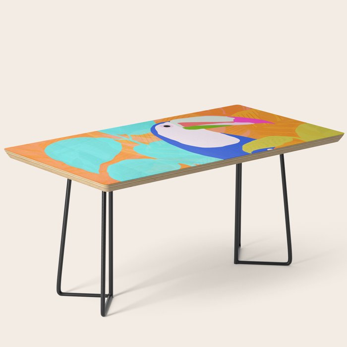 tropical toucan, orange Coffee Table Gallery Image 1