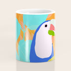 tropical toucan, orange Coffee Mug Gallery Image 4