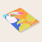 tropical toucan, orange Notebook Gallery Image 2