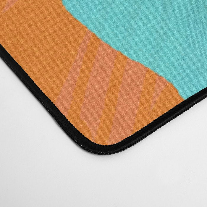 tropical toucan, orange Desk Mat Gallery Image 4