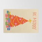 Be Merry Cute and Colorful Christmas Rug Gallery Image 2