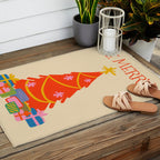 Be Merry Cute and Colorful Christmas Outdoor Rug Gallery Image 2