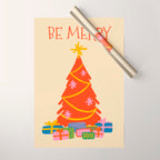Be Merry Cute and Colorful Christmas Wrapping Paper Gallery Image 1