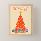 Be Merry Cute and Colorful Christmas Mini Art Print Gallery Image 1