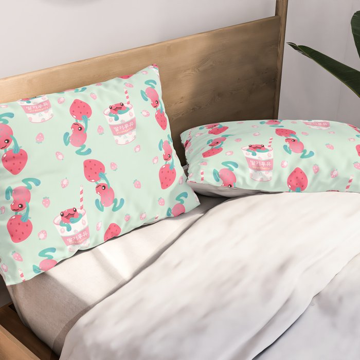 Strawberry poison milk 2 Pillow Sham Gallery Image 2