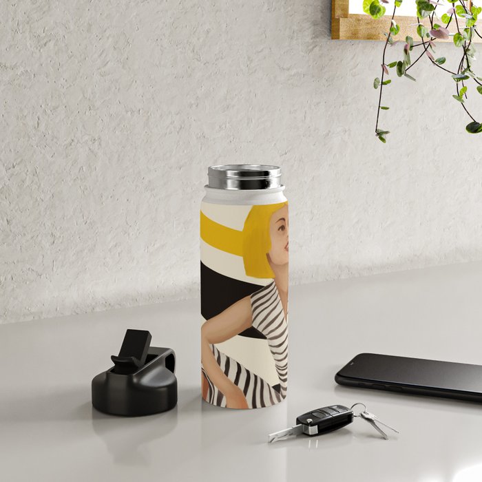 Yellow Noise Water Bottle Gallery Image 4