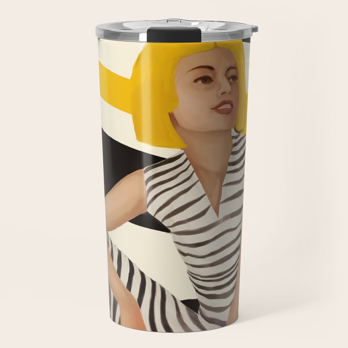 Yellow Noise Travel Mug Gallery Image 1