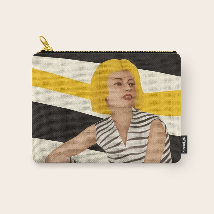 Yellow Noise Carry All Pouch Gallery Image 1