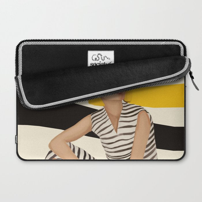 Yellow Noise Laptop Sleeve Gallery Image 2