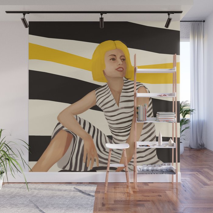 Yellow Noise Wall Mural Gallery Image 1