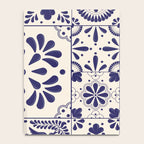 Blue Mexican Talavera Pattern by Akbaly Notebook Gallery Image 4