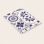 Blue Mexican Talavera Pattern by Akbaly Notebook Gallery Image 3