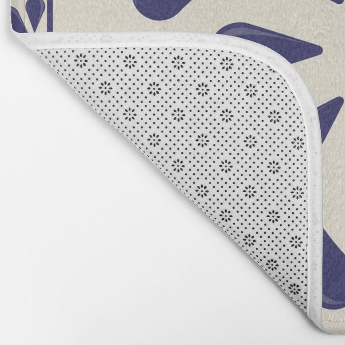 Blue Mexican Talavera Pattern by Akbaly Bath Mat Gallery Image 2