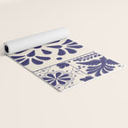 Blue Mexican Talavera Pattern by Akbaly Yoga Mat Gallery Image 2