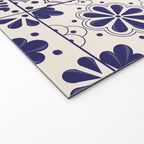 Blue Mexican Talavera Pattern by Akbaly Welcome Mat Gallery Image 2