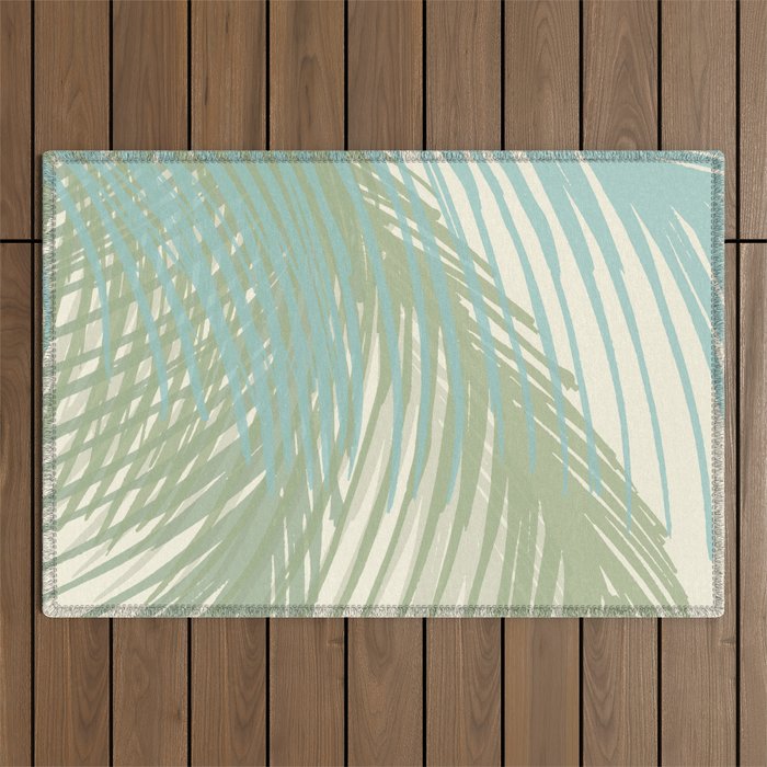 Calm Coastal Palms Outdoor Rug Gallery Image 1