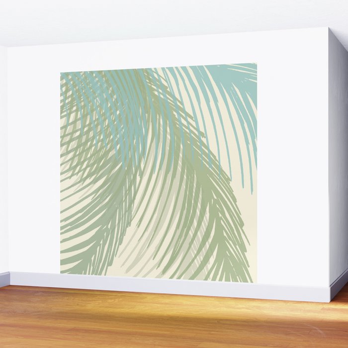 Calm Coastal Palms Wall Mural Gallery Image 2