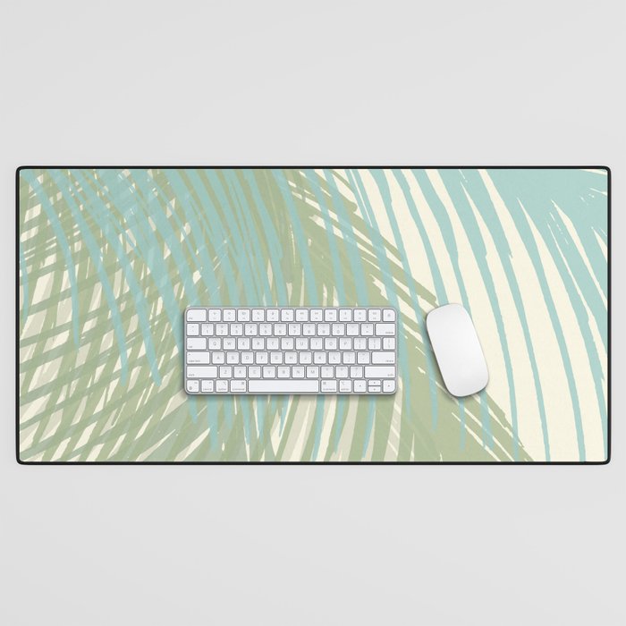 Calm Coastal Palms Desk Mat Gallery Image 1