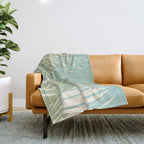 Calm Coastal Palms Throw Blanket Gallery Image 1