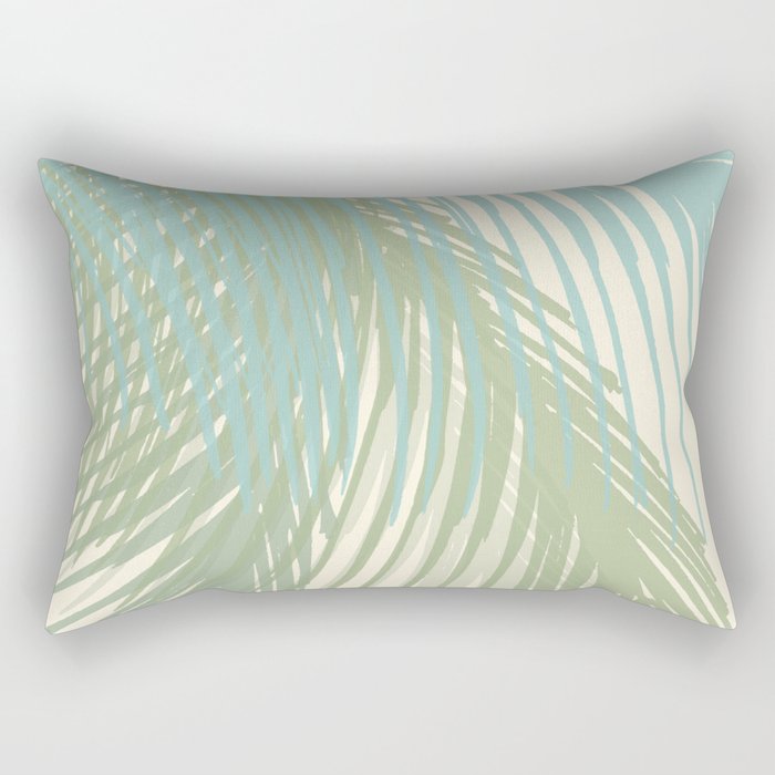 Calm Coastal Palms Rectangular Pillow Gallery Image 2