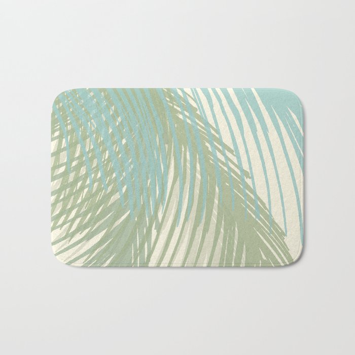 Calm Coastal Palms Bath Mat Gallery Image 1