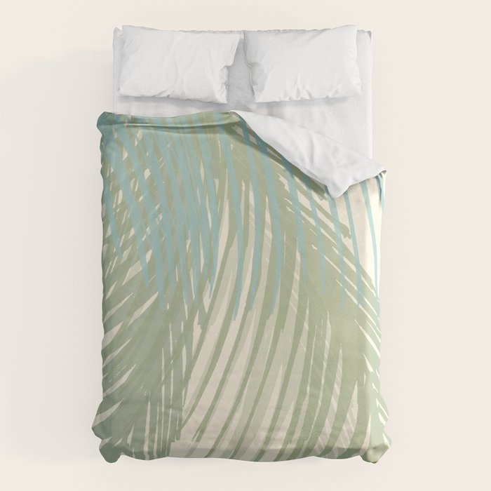Calm Coastal Palms Duvet Cover Gallery Image 1