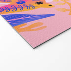 Botanical Garden Folklore in Pink Welcome Mat Gallery Image 2