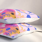 Botanical Garden Folklore in Pink Pillow Sham Gallery Image 3