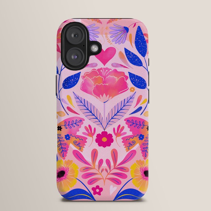 Botanical Garden Folklore in Pink iPhone Case Gallery Image 13