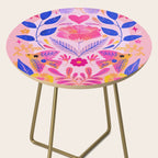 Botanical Garden Folklore in Pink Side Table Gallery Image 2