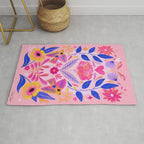 Botanical Garden Folklore in Pink Rug Gallery Image 1