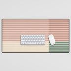 Color Block Line Abstract XXIII Desk Mat Gallery Image 1