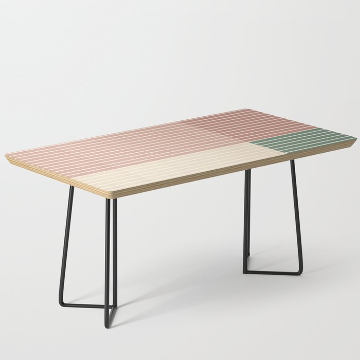 Color Block Line Abstract XXIII Coffee Table Gallery Image 1