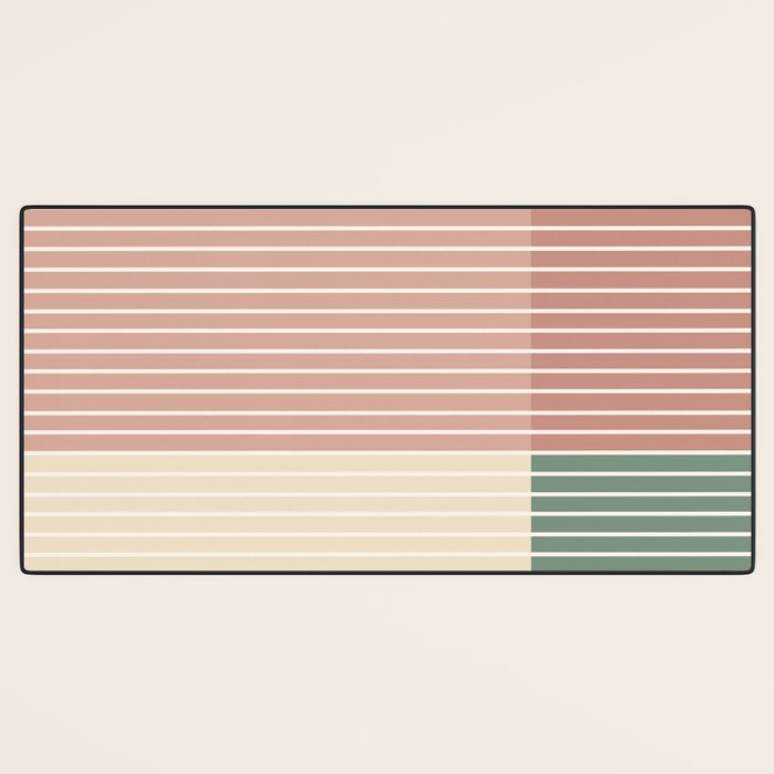 Color Block Line Abstract XXIII Desk Mat Gallery Image 3