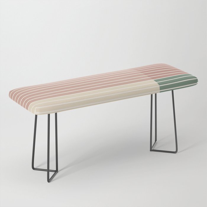 Color Block Line Abstract XXIII Bench Gallery Image 1