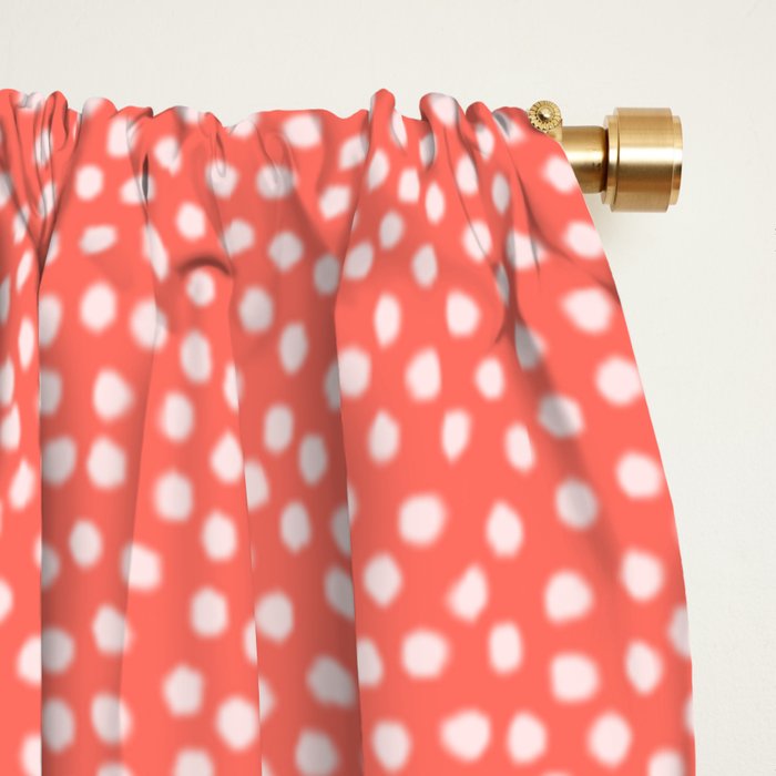 Living Coral Samekomon Spring Summer Window Curtain Gallery Image 2