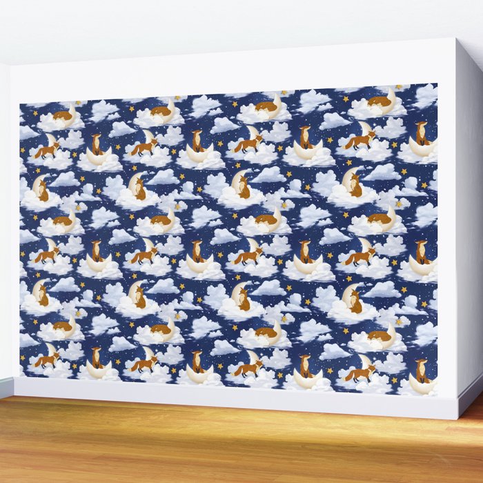 Enchanted Fox Moons Wall Mural Gallery Image 2