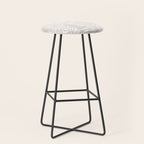Tropical Palm Leaves - Palm Leaf Pattern - Sandy Beige Stool Gallery Image 1