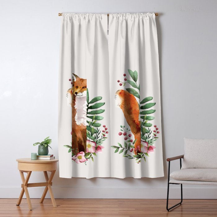 Autumn Fox II Window Curtain Gallery Image 5