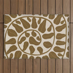 One Hundred-Leaved Plant #6 Outdoor Rug Gallery Image 1