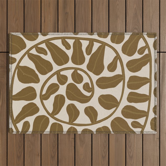One Hundred-Leaved Plant #6 Outdoor Rug Gallery Image 1