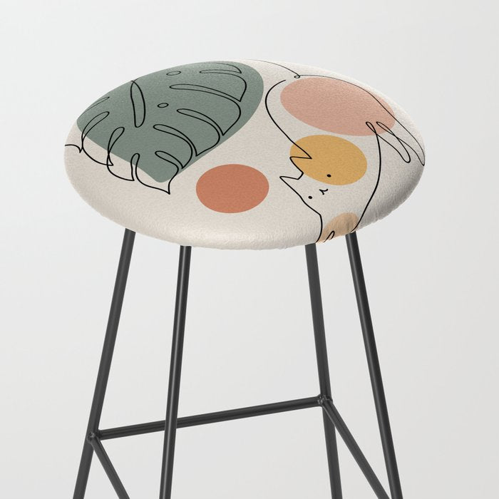 Cat and Plant 34 Stool Gallery Image 2