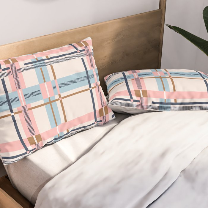Bold Linear Harmony A Pillow Sham Gallery Image 2