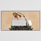 Colour Vintage Eagle Desk Mat Gallery Image 1