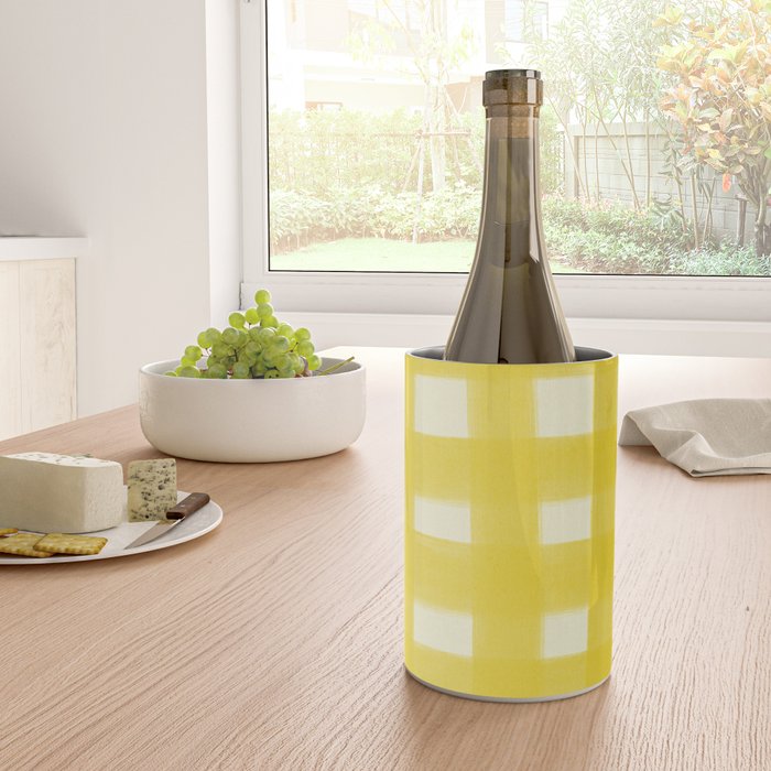 checks checks - yellow Wine Chiller Gallery Image 4