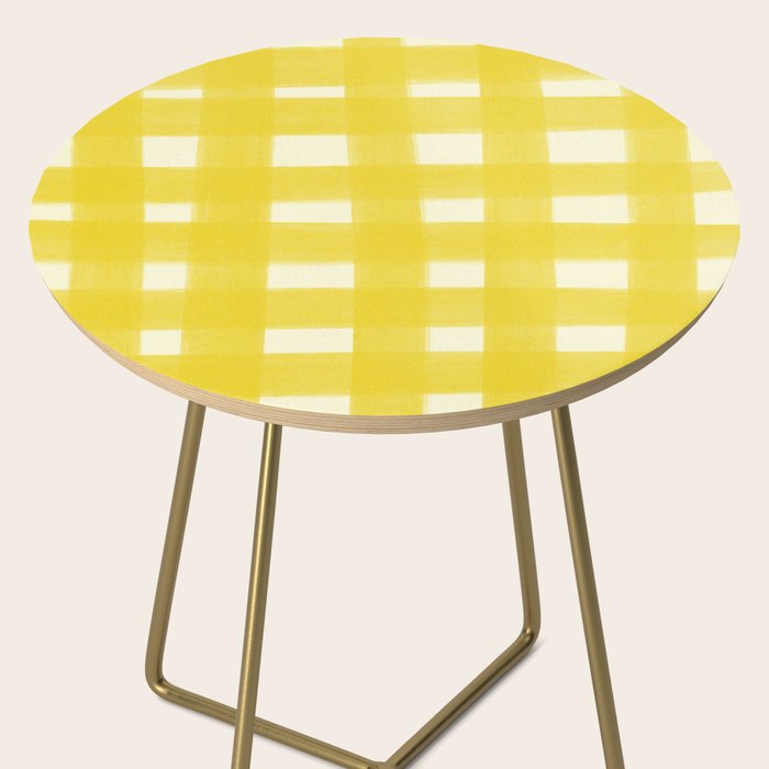 checks checks - yellow Side Table Gallery Image 2